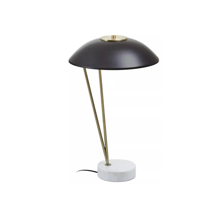 Black Gold and Marble Table Lamp