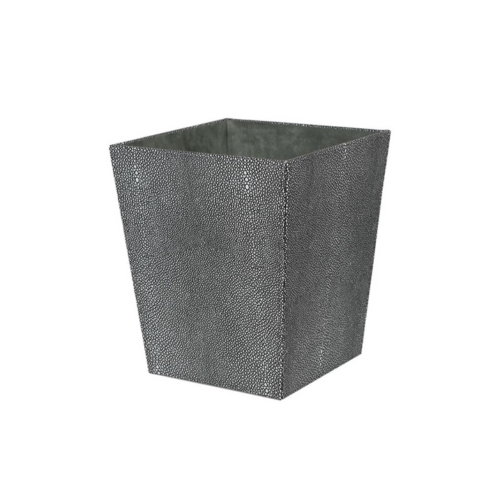 Waste Paper Bin Shagreen Effect Smoke